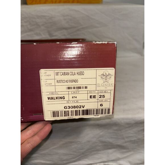 Cowboy Rodeo Boots Exotic Leather Gray Croc print  Men’s 6 - Picture 8 of 8